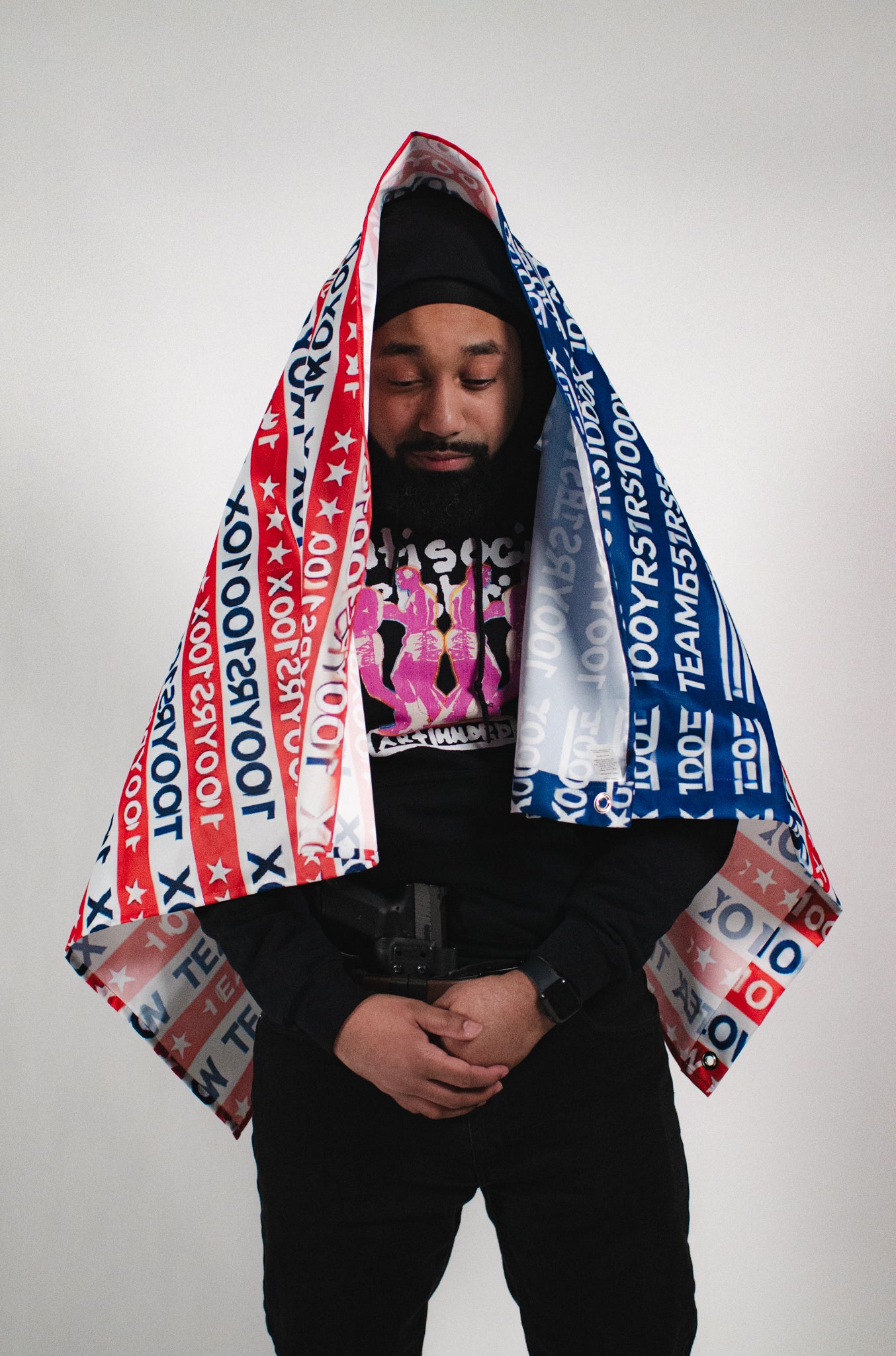 ALISTEP HOODIE BLK/WHT