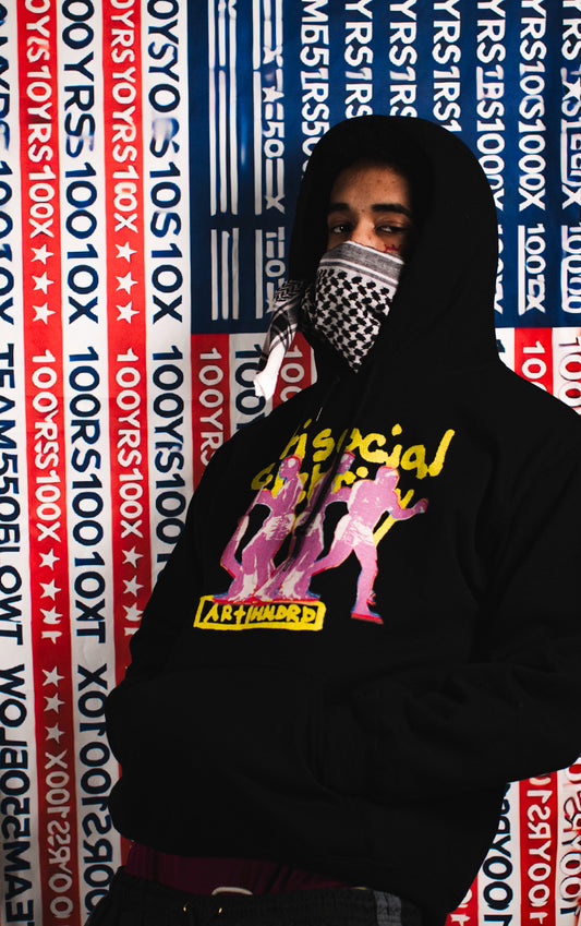 ALISTEP HOODIE BLK/YLW